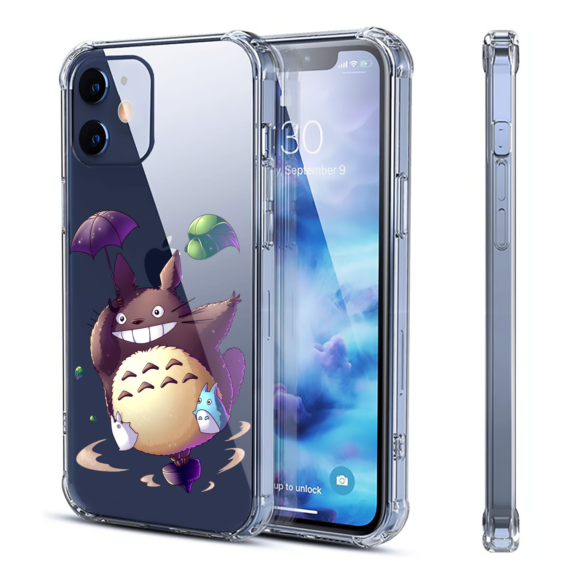 （画像用） となりのトトロ 草壁メイ 草壁サツキ My Neighbor Totoro Satsuki Kusakabe Mei Kusakabe 【iPhone 12シリーズ対応】透明スマホケース（クリアソフトケース）